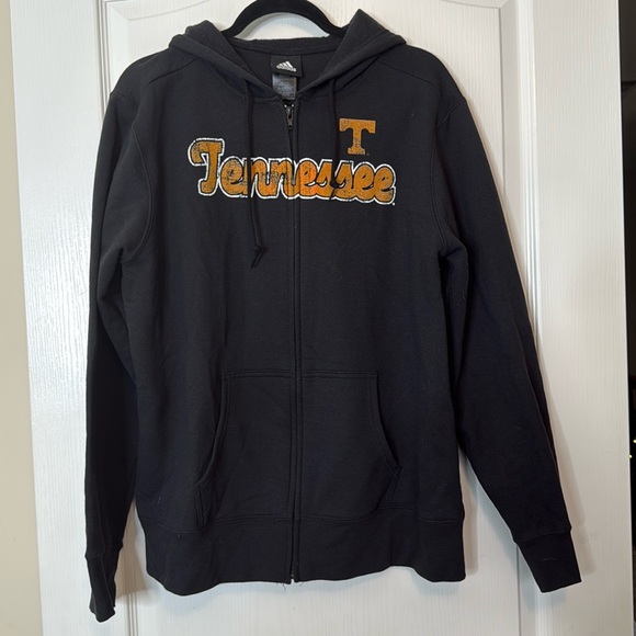 Adidas University of Tennessee Full Zip Hoodie Black XL - Picture 1 of 9